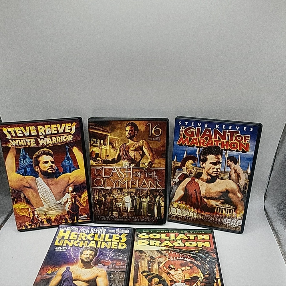 HERCULES, SWORD & SANDAL FILMS. CLASH OF OLYMPIANS. GOLIATH